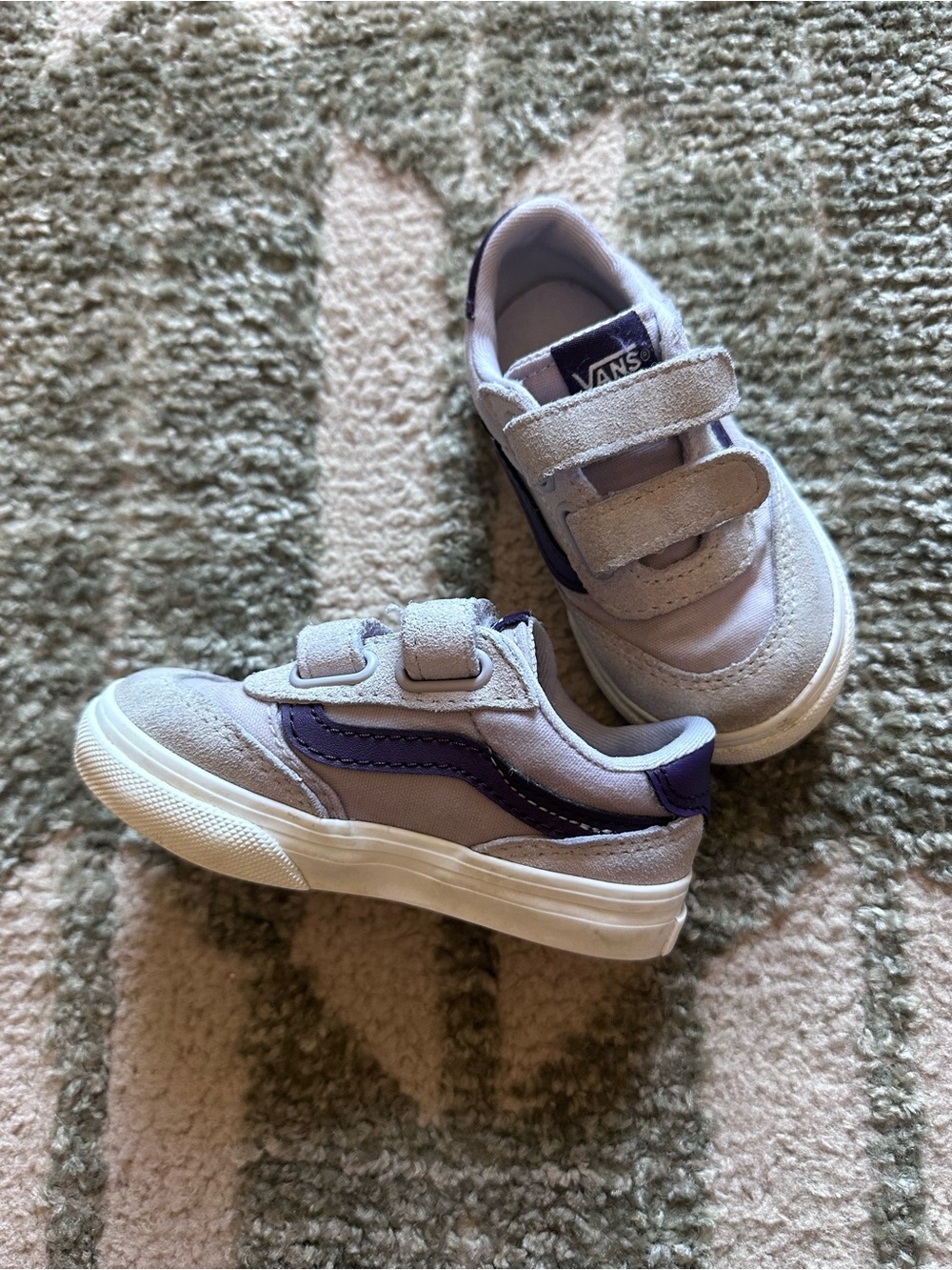 Vans Kids Lilac & Purple Velcro Shoes